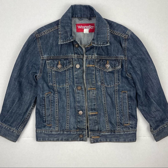 Wrangler Kids Denim Jacket Button Front S - Picture 1 of 5